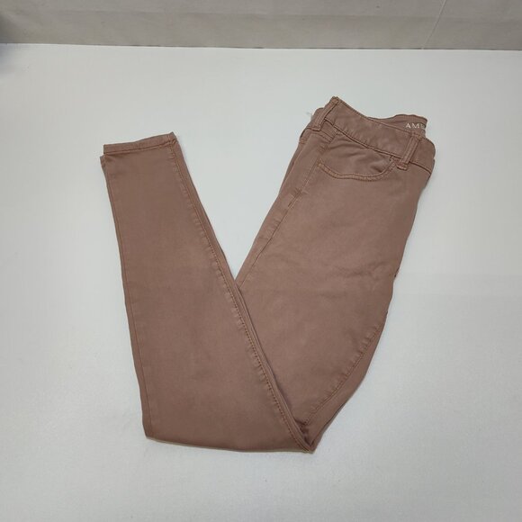 American Eagle Outfitters Super Stretch Hi-Rise Jeggings US Size 4 Cotton Blend - Picture 7 of 8